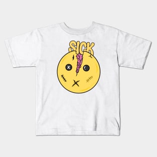Sick caracter Kids T-Shirt